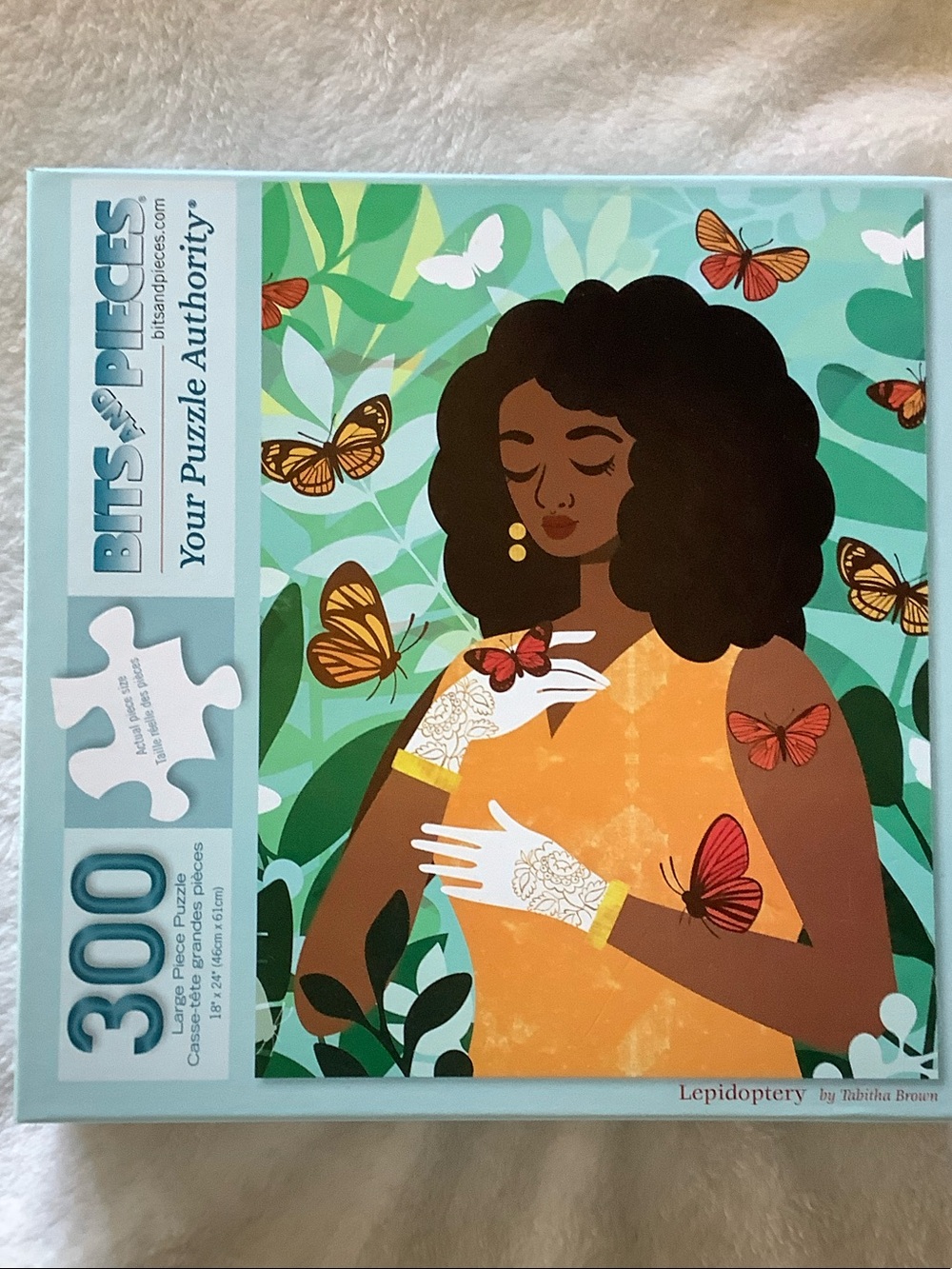 BITS and PIECES 300-Piece Jigsaw Puzzle - Lepidoptery by Tabitha Brown 🧩